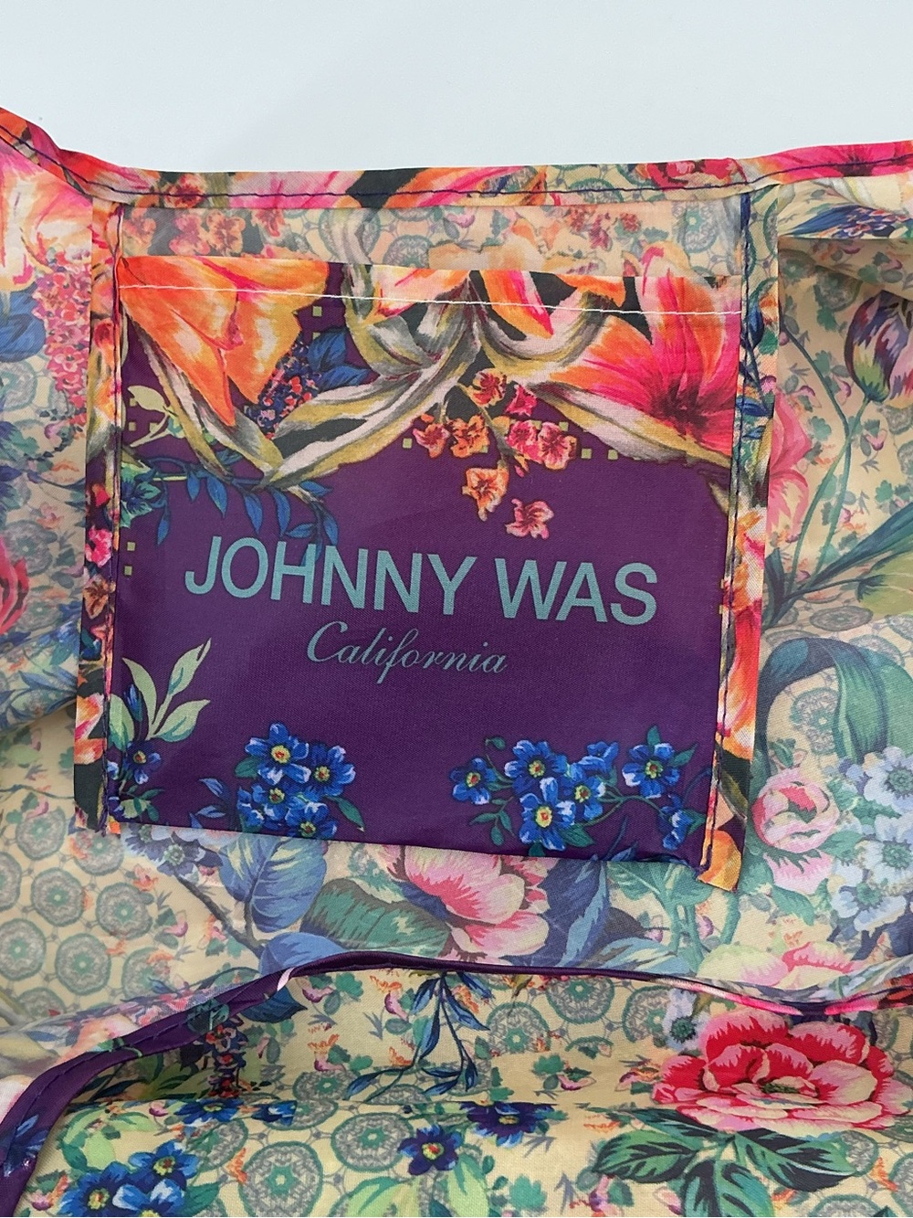 Johnny Was Floral California Boho Floral Tote - Picture 8 of 8